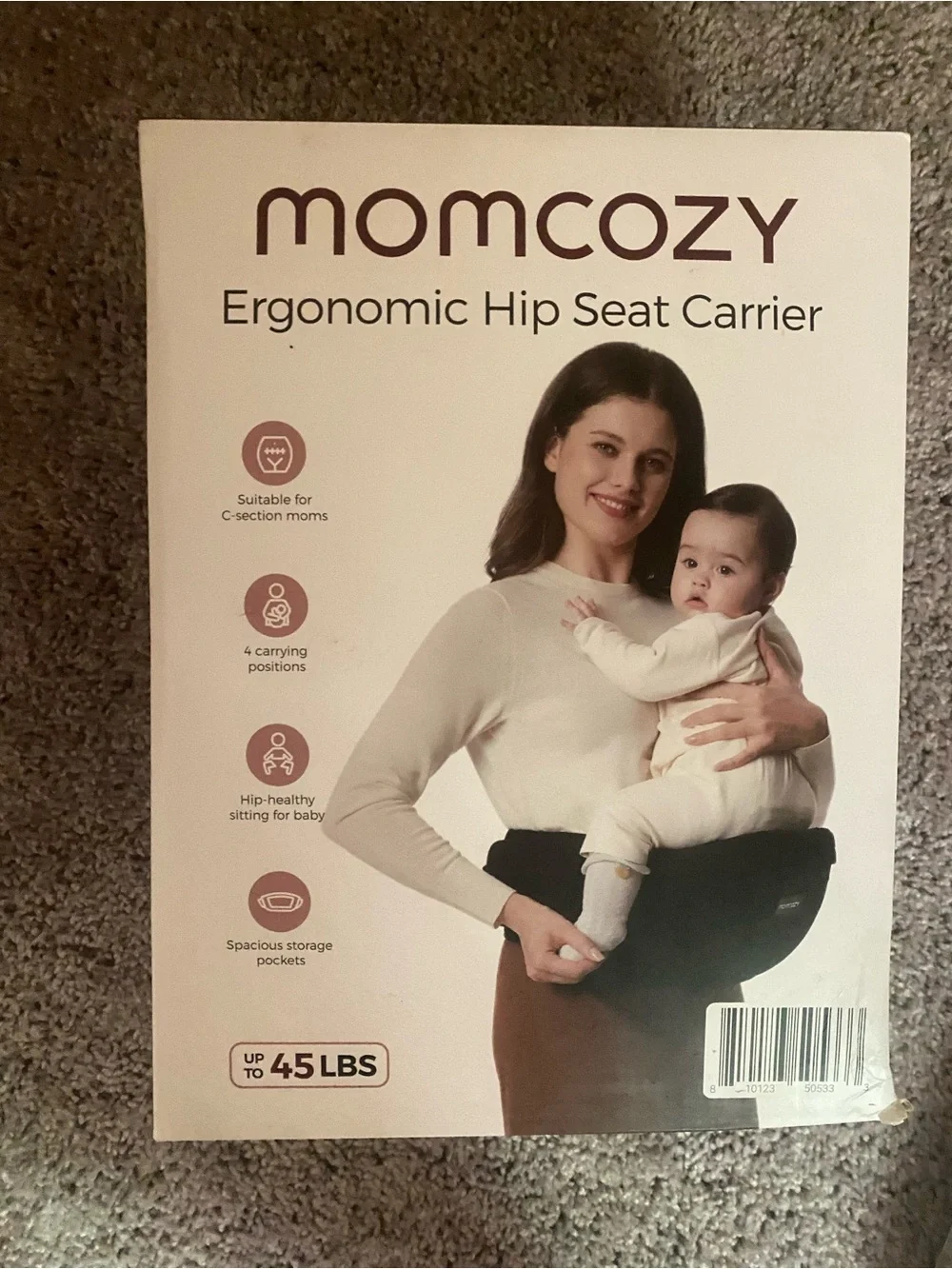 Momcozy Ergonomic Hip Seat Carrier — Black